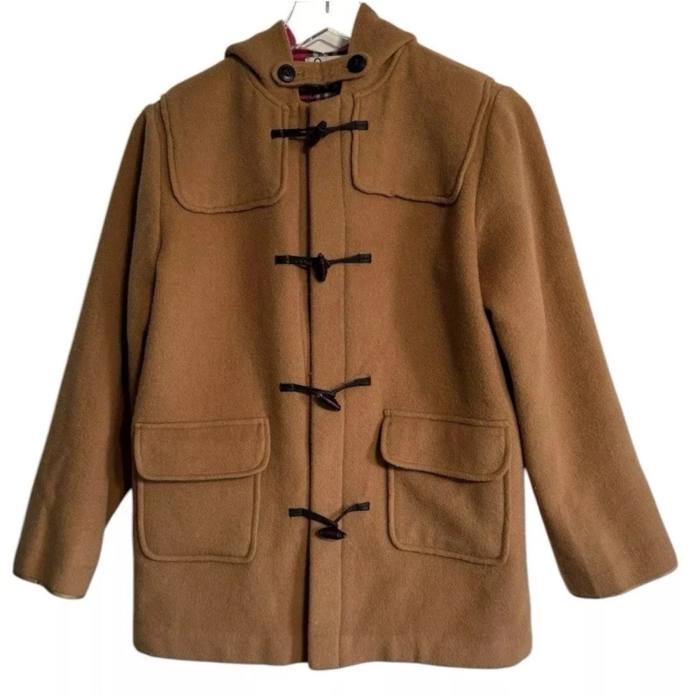 LILLY PULTIZER Camel Toggle Wool Pea Coat Girls Size 12 - Picture 5 of 14